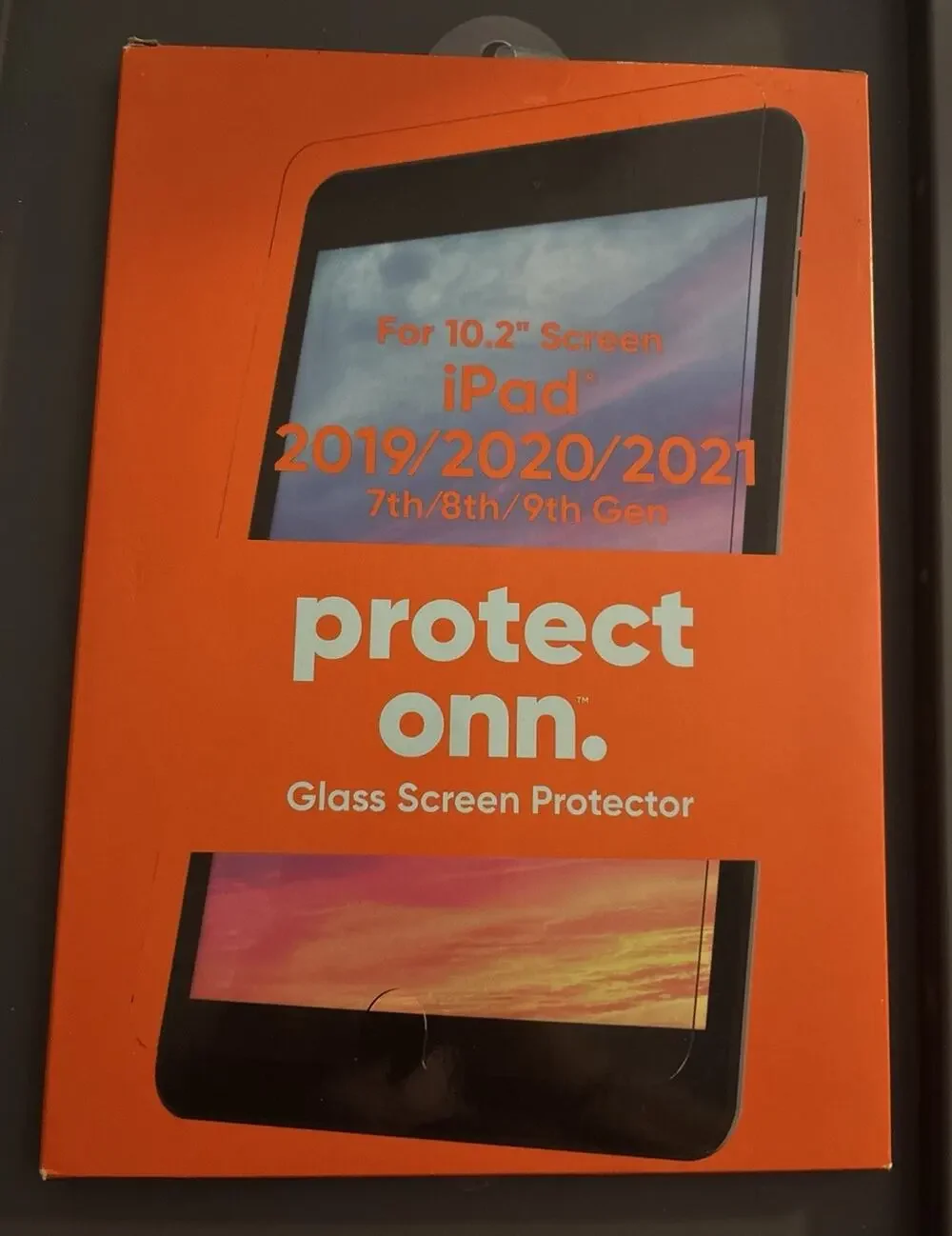 Protect Onn. iPad Glass Screen Protector For 10.2” Screen 2019-21, 7th-9th Gen